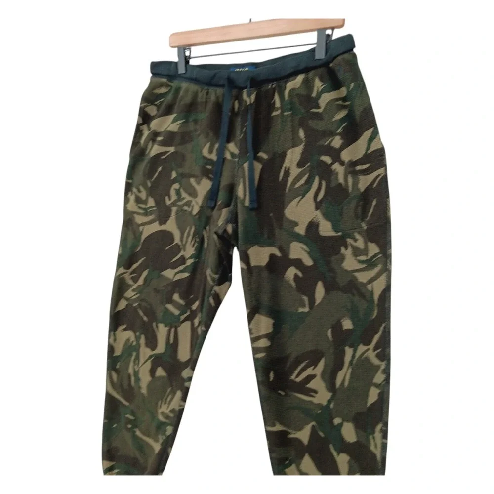 Polo Ralph Lauren Jogger Pants‎ Mens Large 33x28 Camo Waffle Knit Lounge Sleep